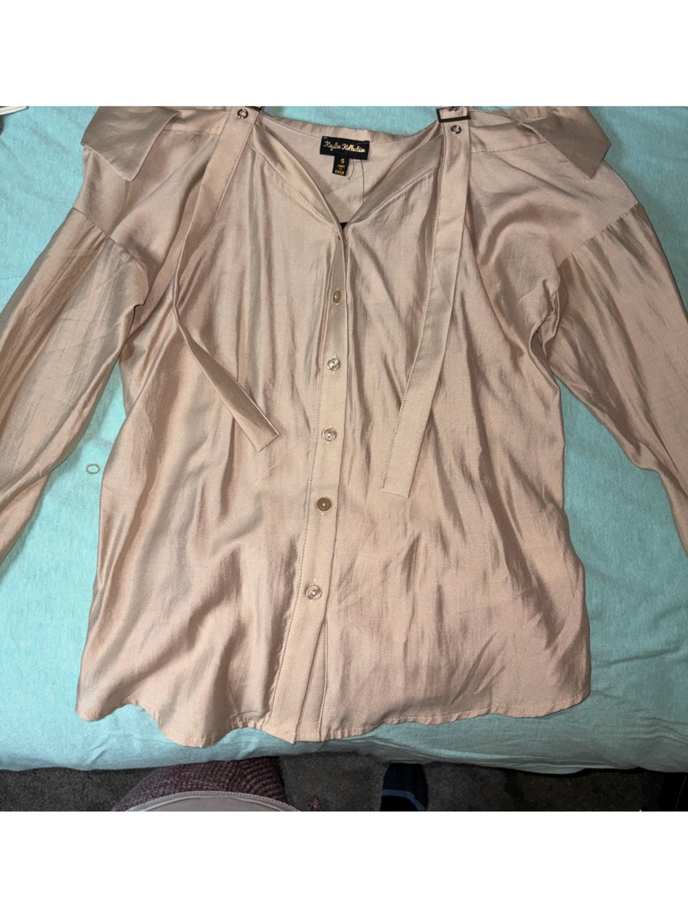 *BRAND NEW* Diva Boutique Online Taupe Small Energetic Feel Long Top - Picture 3 of 11